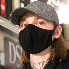 маска хлопок черная